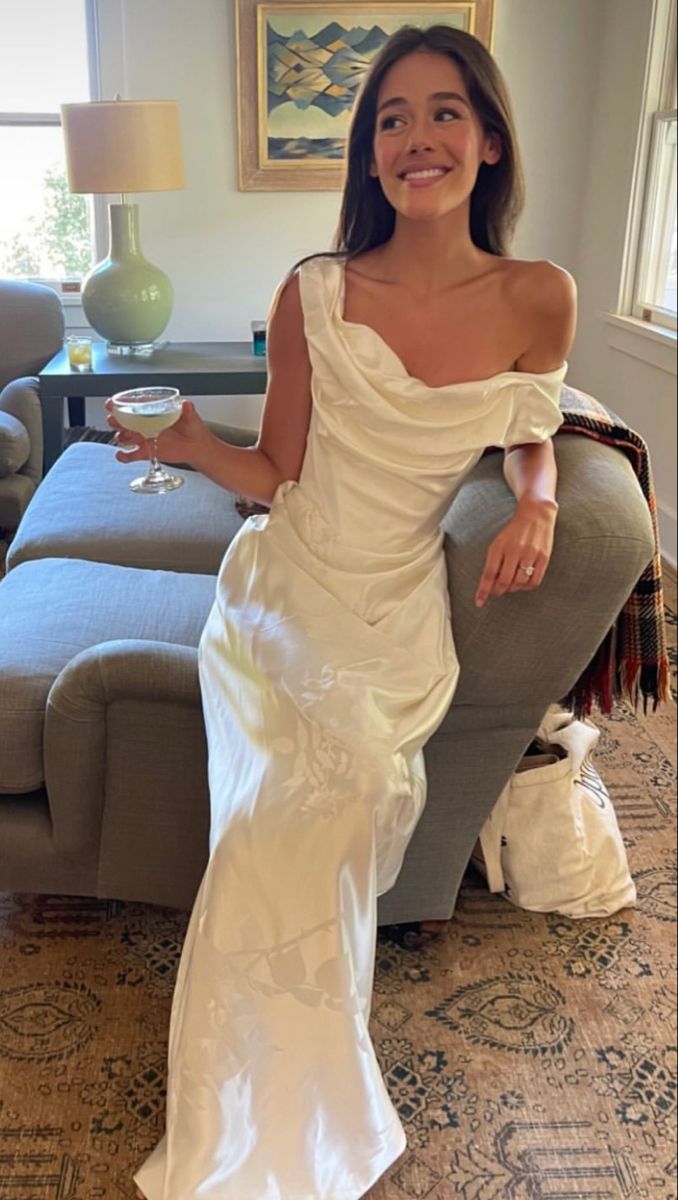 Long prom dress evening dress simple wedding gown