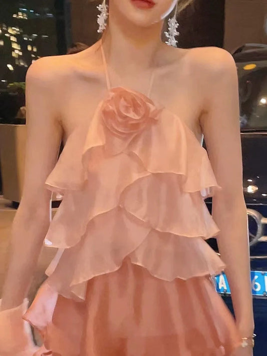 A Line Halter Short Evening Dress Cocktail Dresses Short Birthday Party Dress   fg7885