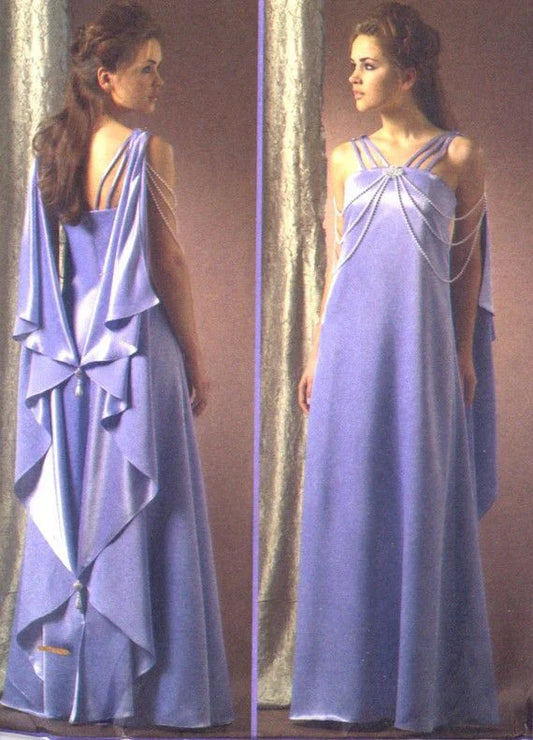 Elegant Lilac Straps A-Line Satin Long Party Dress Vintage Evening Gown, D916