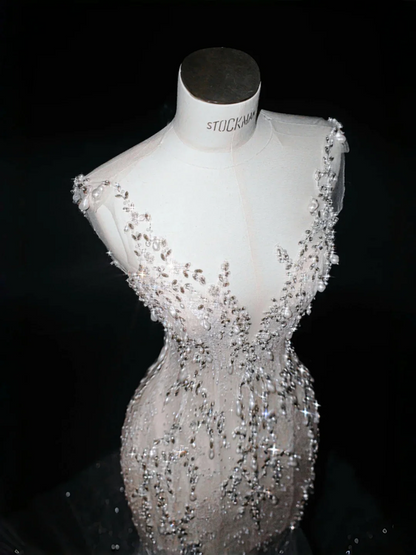 White suspenders waist hip sexy dress skirt, prom dress R5625