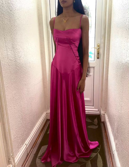 Hot Pink Prom Dress Formal Evening Gowns
