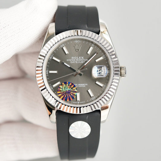 DATEJUST II 41MM STAINLESS STEEL GREY DIAL