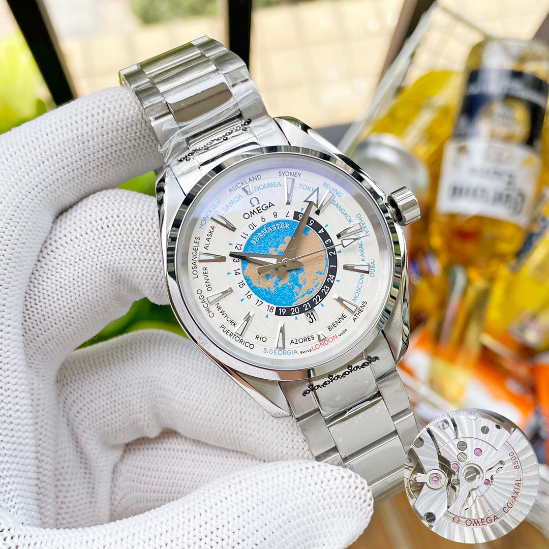 SEAMASTER AQUA TERRA 150M WORLDTIMER STEEL