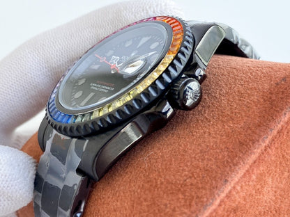 SUBMARINER DATE 40 CUSTOM RAINBOW ALL BLACK LIMITED EDITION