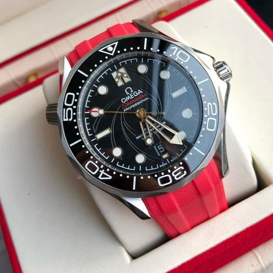 SEAMASTER DIVER 300M CO-AXIAL 42MM 007 RED RUBBER