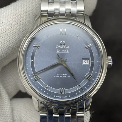 DEVILLE PRESTIGE 39.5MM STEEL BLUE DIAL