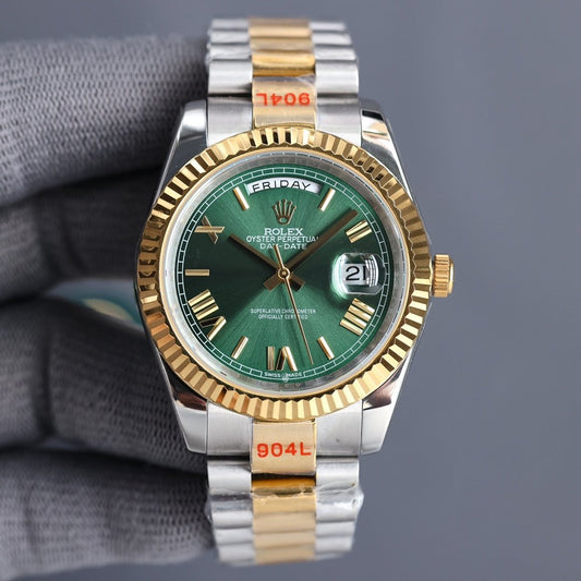 DAY-DATE 40 GOLD STEEL JUBILEE BRACELET