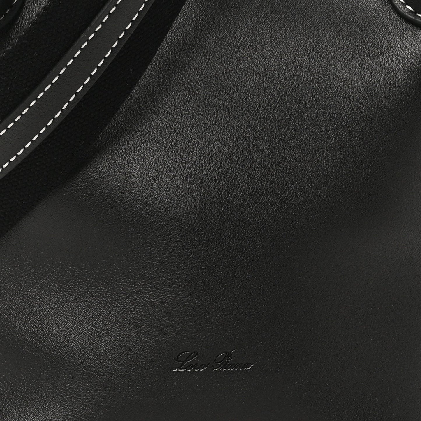Smooth Calfskin Micro Bale Bag Black