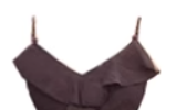 Retro summer dress with holiday style design, irregular hem, ruffled small camisole top R0028
