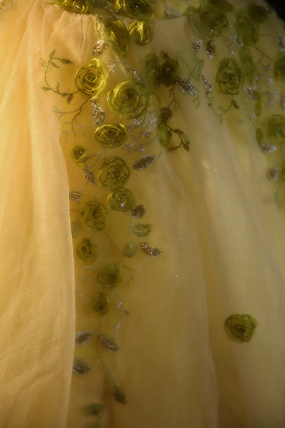 Light green strapless fitted waist ball gown/bridal dress R7275