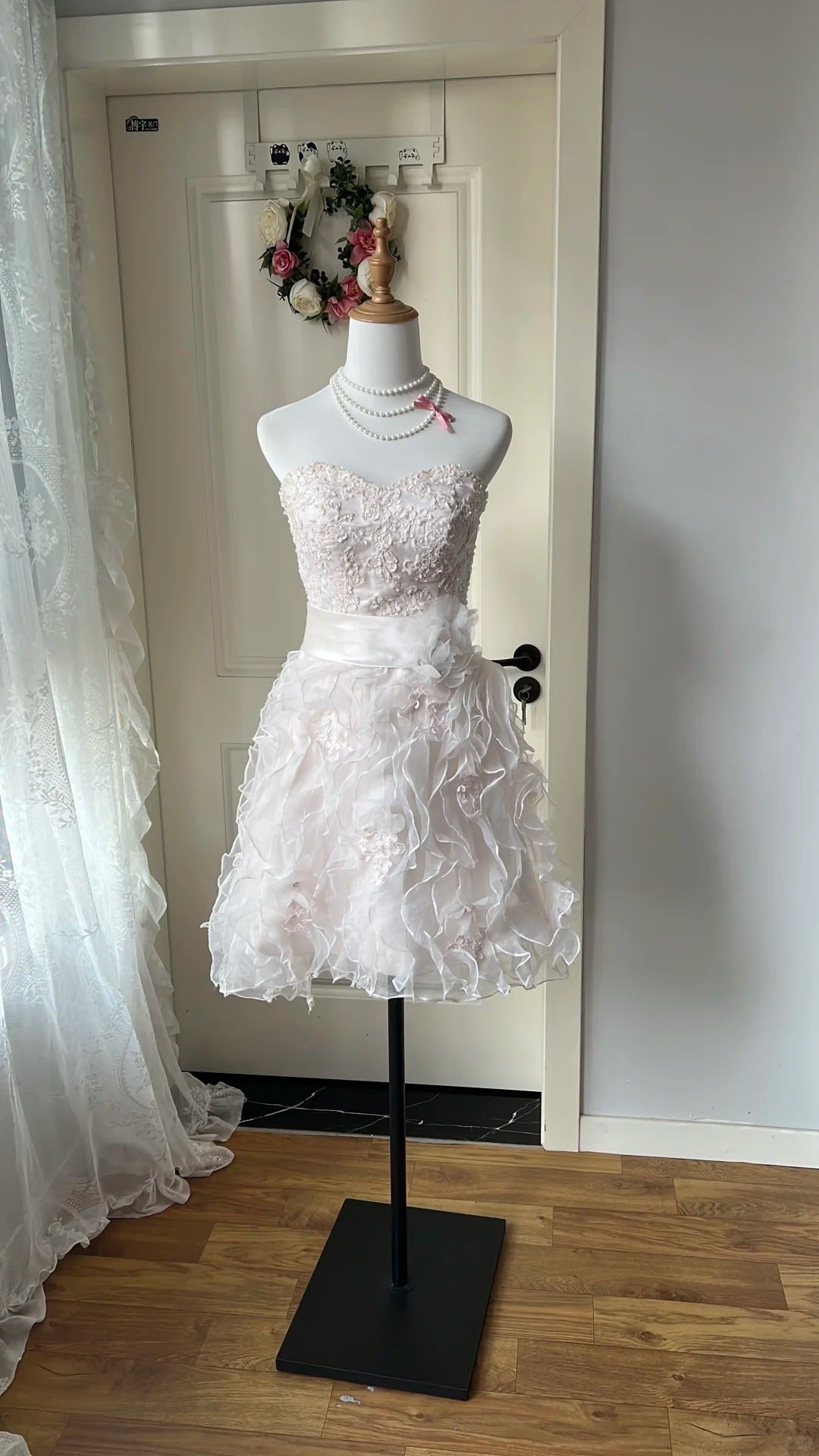 Cute Homecoming Dress Sweetheart Applique Tulle Back to School Outfits Party Dress  D6452