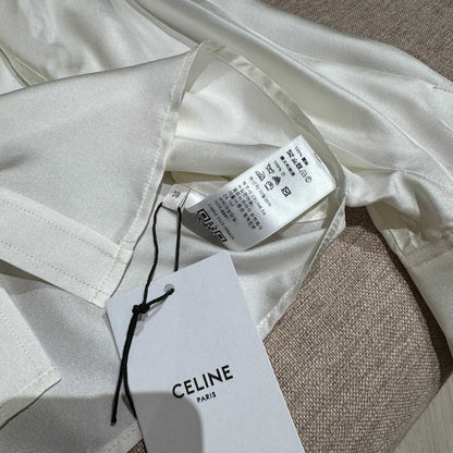 Celine's 2026 Early Spring Mulberry Silk Shirt 333004