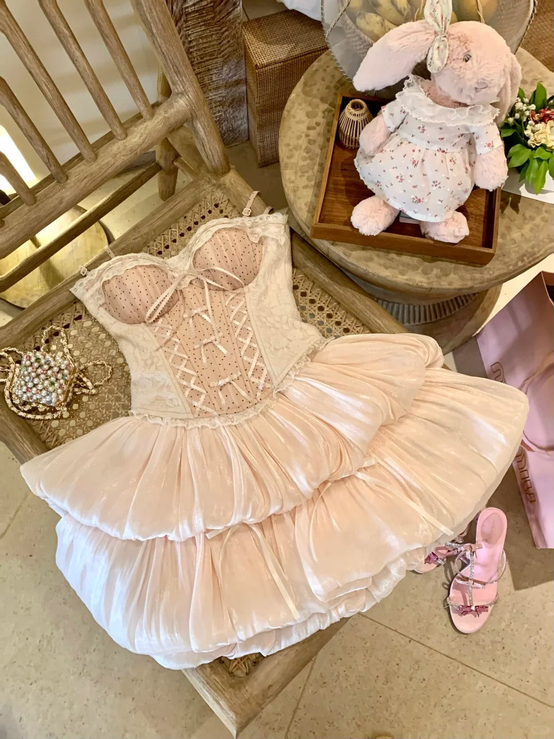 Cute Homecoming Dress Sweetheart Lace Cascade Dress Back to School Outfits Party Dress  D6392
