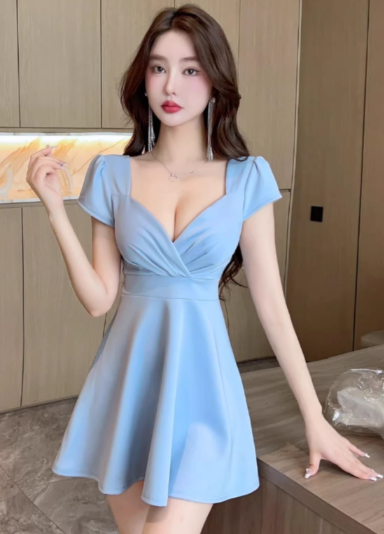 Blue Women's Dress S243