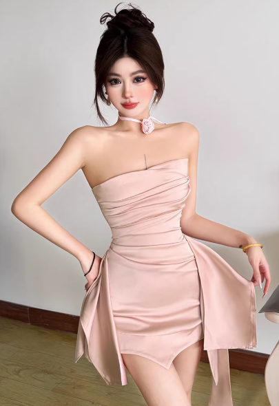 Fashion Pink Women‘s Dress S359