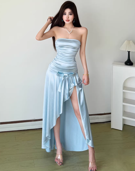Fashion Blue Women‘s Dress S384