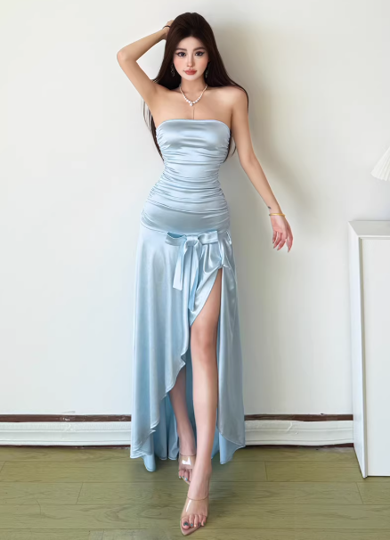 Fashion Blue Women‘s Dress S384