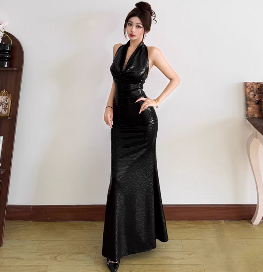 Fashion Black Women‘s Dress S400