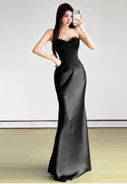 Fashion Black Women‘s Dress S402