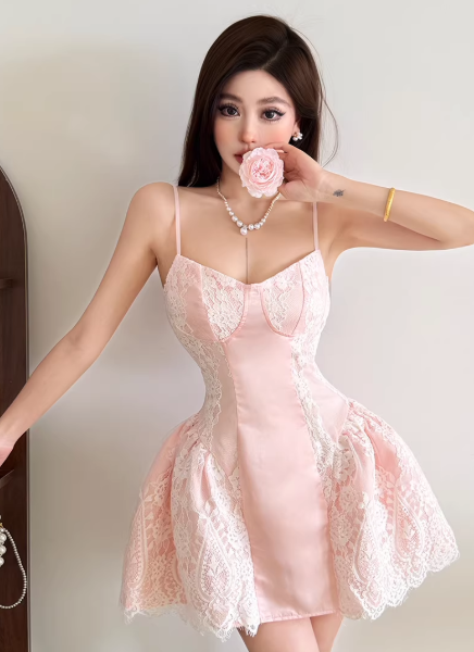 Fashion Pink Women‘s Dress S363