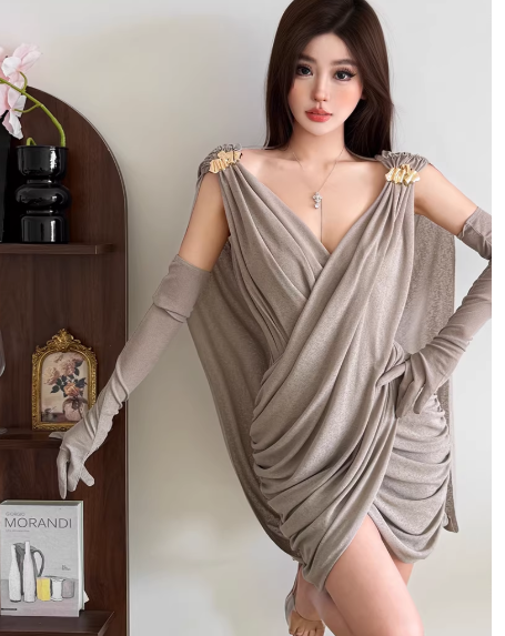 Fashion Gray Women‘s Dress S420