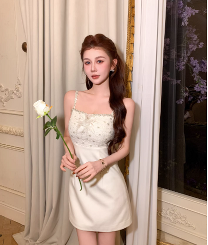 Fashion White Dress S1043