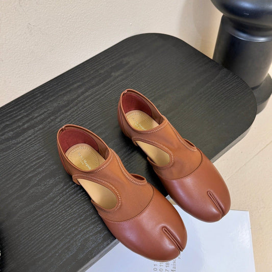 Maison Margiela 26 New Split-Toe Brown Sheepskin 580457