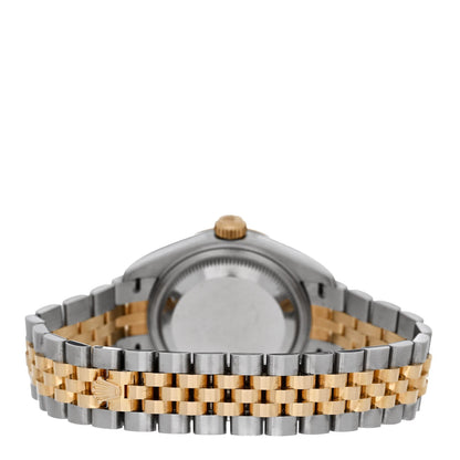 Stainless Steel 18K Yellow Gold 28mm Oyster Perpetual Datejust Watch Silver 279173