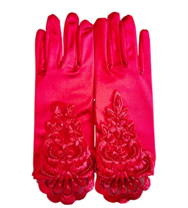 Women's Short Satin Opera Gloves Formal Dance Gloves Wedding Bridal Banquet Evening     S6225