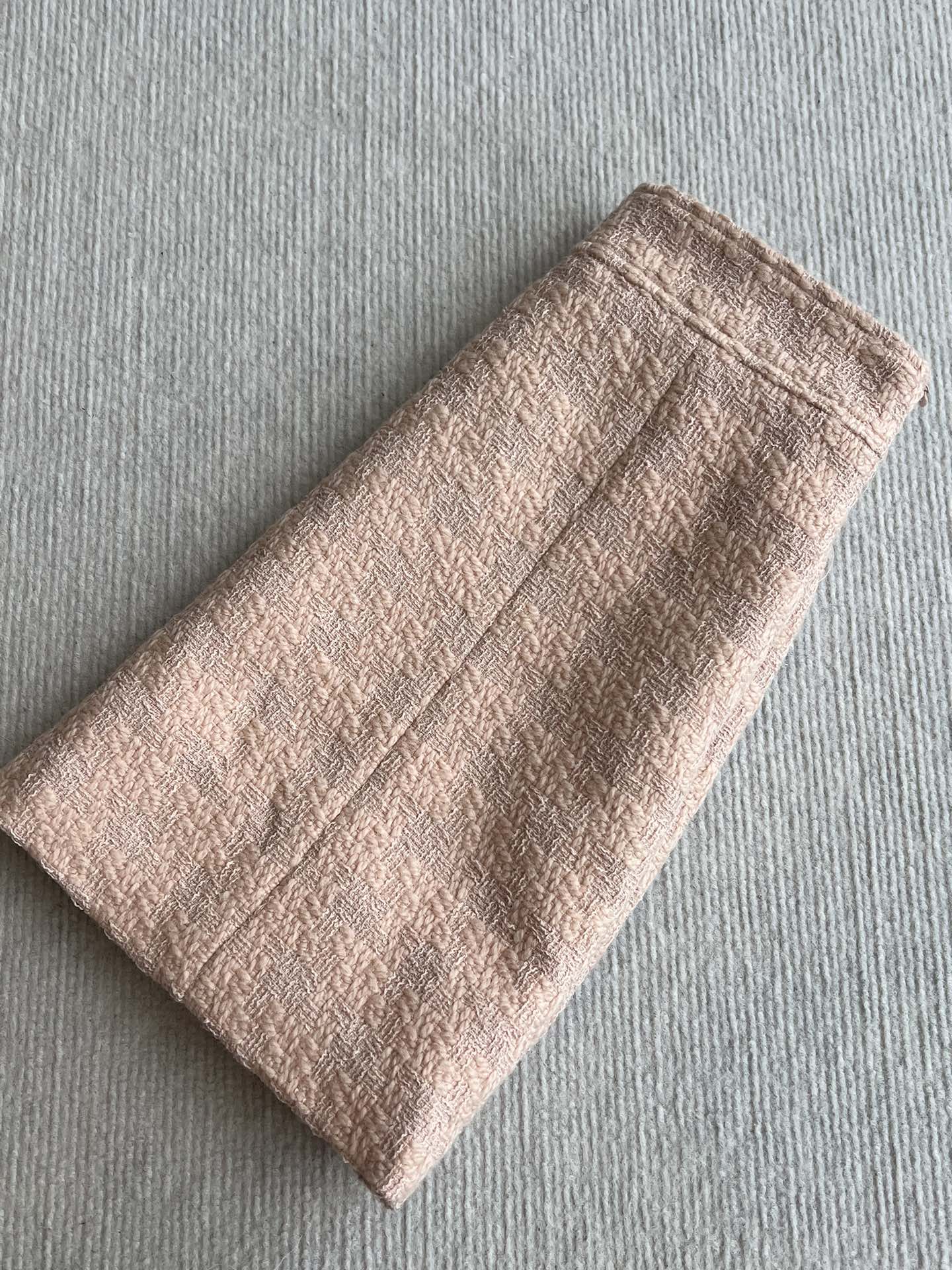 Celine 25 Skirt Pink Wool Mohair