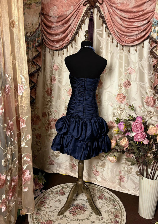 Pretty Homecoming Dress Sweetheart Fold Cascade Beaded Prom Dress Back to School Outfits Party Dress  D6142