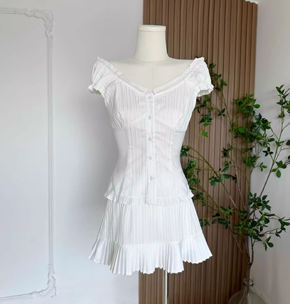 Design French romantic girl suit waist slimming two-piece suit R0276