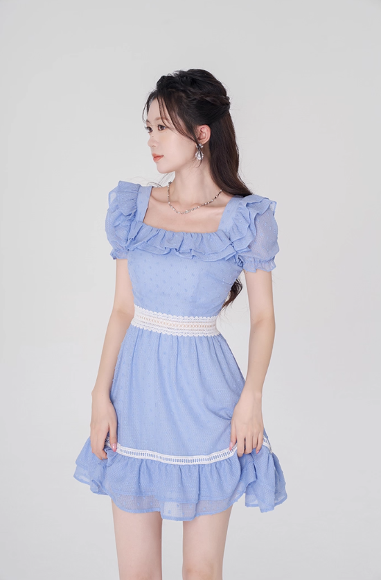 French dress women's summer slim short skirt new style skirt women's niche design R4374