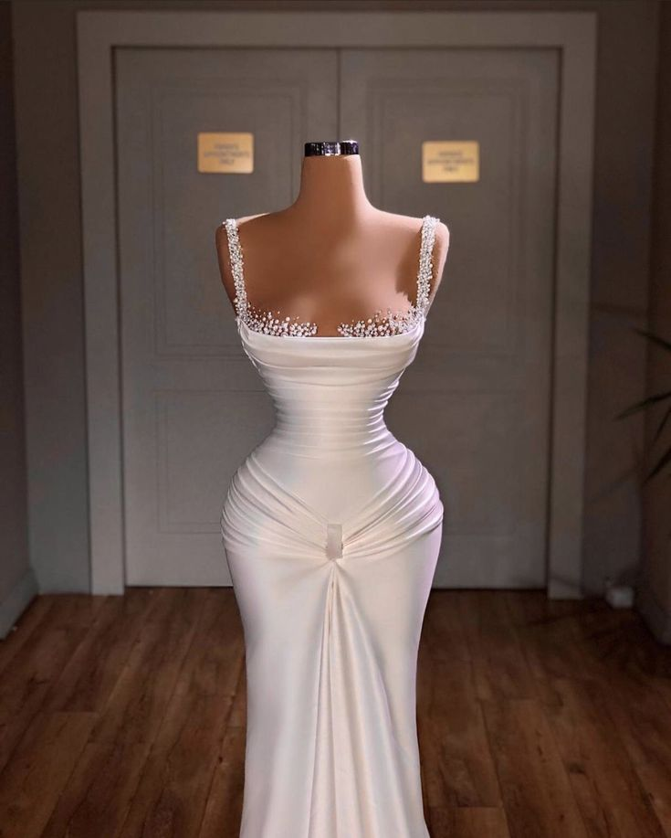 Classy Mermaid Long Evening Dress Charming Formal Gown Y616