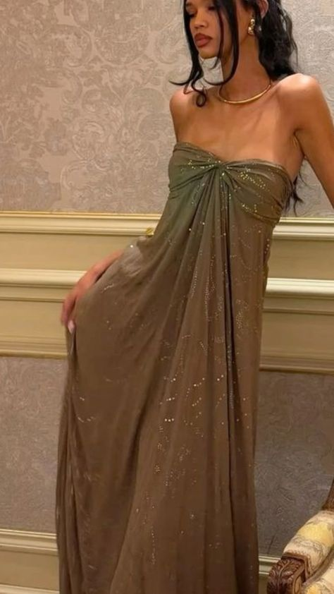 Vintage Matcha Green Strapless Satin Sequin Mermaid Evening Dress Long Birthday Party Gown