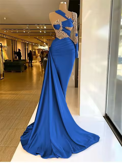 Lace prom dresses, evening dresses, custom make prom dress, arabic prom dress, new arrival evening dresses, fashion evening gowns, elegant prom dress C1897