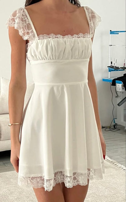 A Line Lace Homecoming Dress Short Party Dress    fg7582