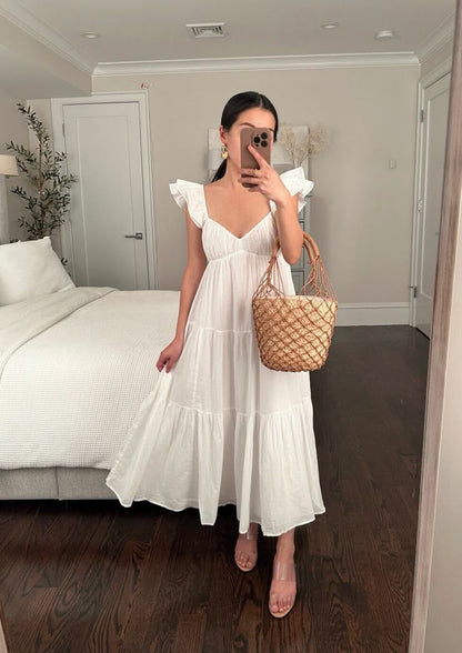White A Line Party Dress Evening Dress Prom Dresses    fg7849