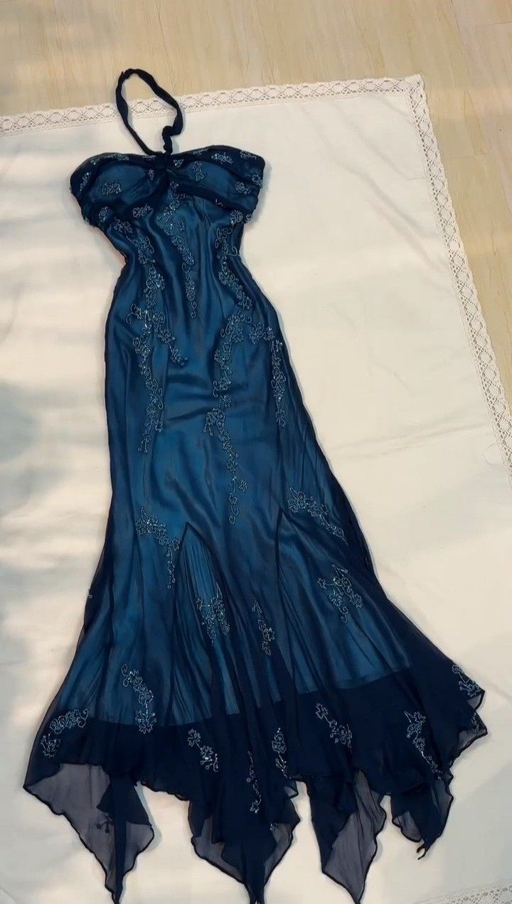 Halter Long Prom Party Dress Evening Gown