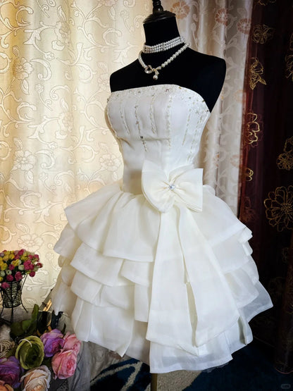 A Line Birthday Outfit Short Evening Dress Short Party Dress Vintage Homecoming Dress   fg8086