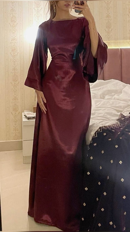 Burgundy Formal Dress Long Evening Party Dresses  fg7768