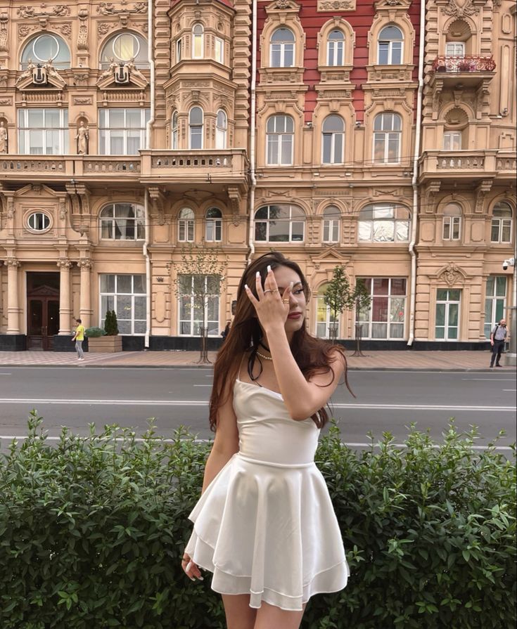A Line White Simple Short Prom Dress Birthday Party Dress Homecoming Dress   fg8154