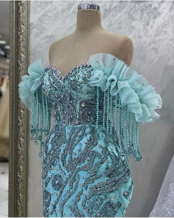 Mermaid Off Shoulder Elegant Evening Gowns Long Prom Dress     S7239