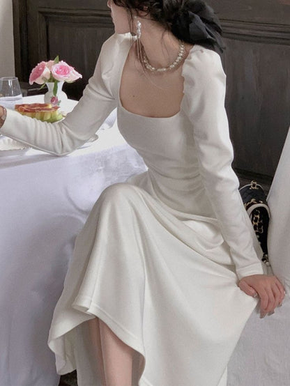 Fashion Long Sleeve Party Dress A Line New Fashion Evening Dress   fg6068