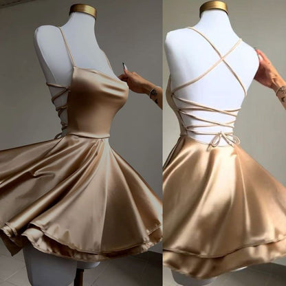 Chic a line Backless Short Homecoming Dress Fashion Party Gown Birthday Outfits