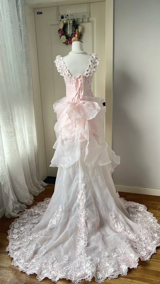 Pretty Homecoming Dress Sheer Strap Tulle Rinestone Back to School Outfits Party Dress  D6458