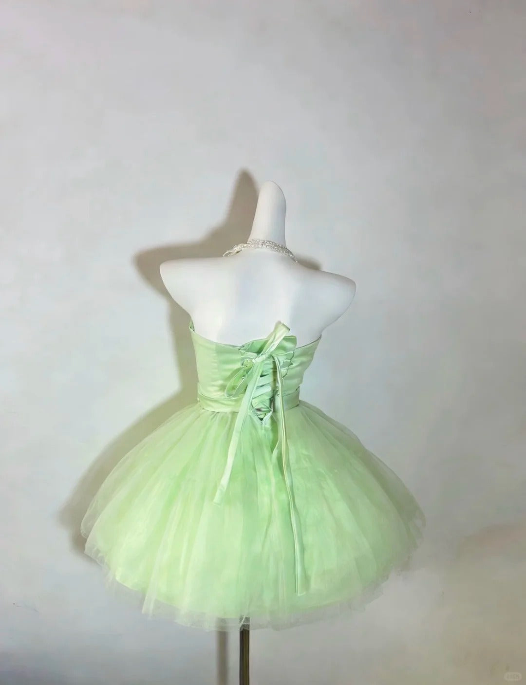 Simple Homecoming Dress Strapless Tulle Bowknot Prom Dress Back to School Outfits Party Dress  D6135