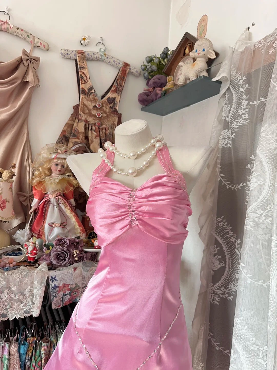 Elegant Homecoming Dress Halter Pleated Rinestone Prom Dress Back to School Outfits Party Dress  D6185