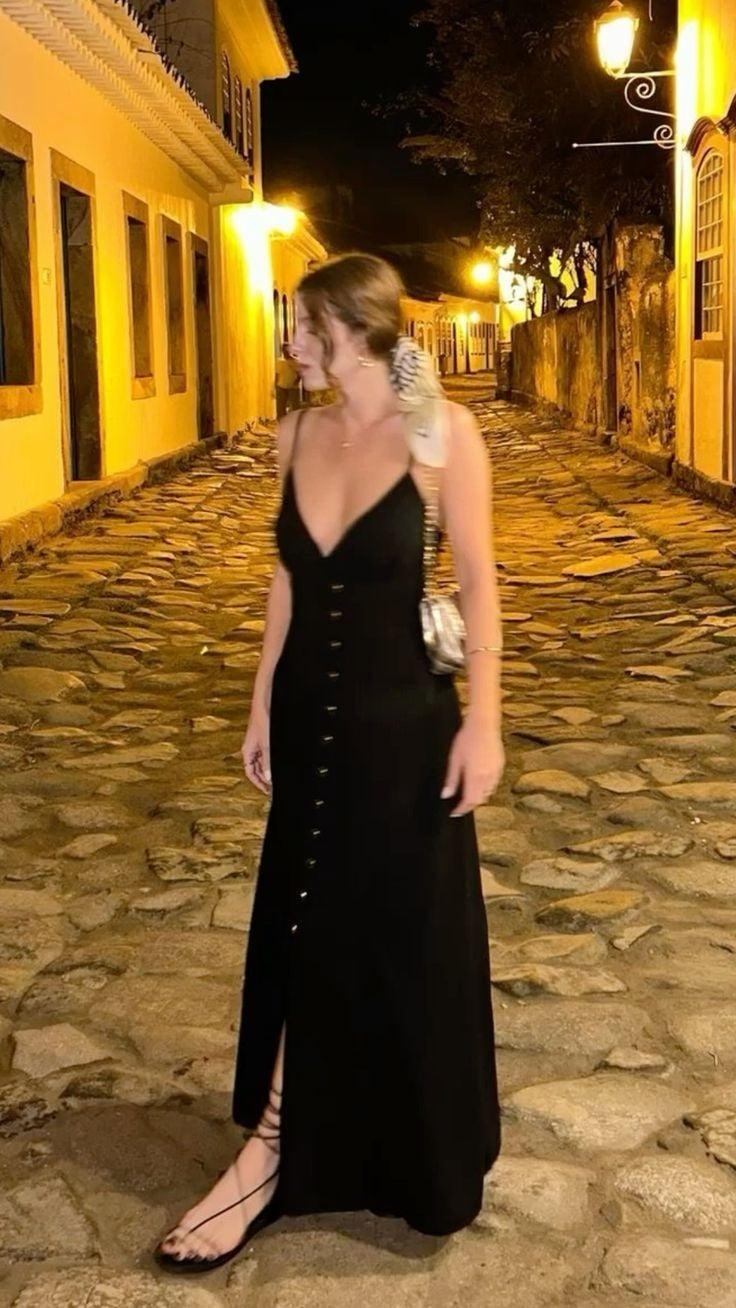 A Line Black Simple Prom Dress New Arrive Party Dress Evening Dress   fg7938