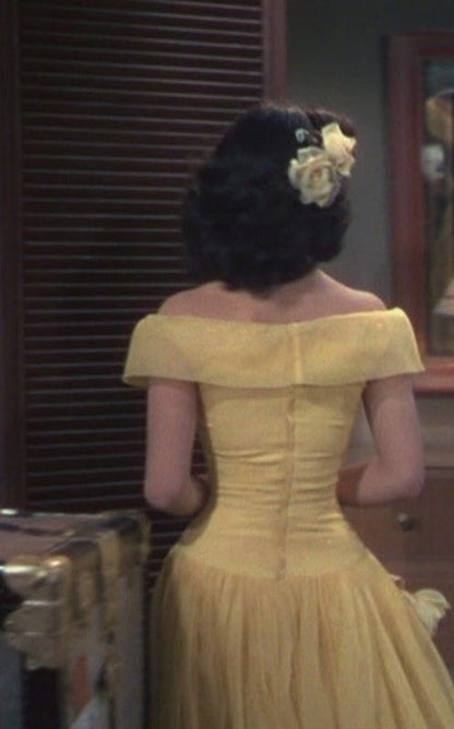 Yellow Off Shoulder A Line Party Dress Long Evening Dress     fg8113
